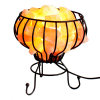 Low Salt Rock Brazier, Pink Salt Chunks, Cable and Bulb