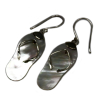Shell and Silver Earrings - Flip-flops- Mop