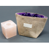 Natural Jute Cotton Gift Bag - Lavender Lining - Large