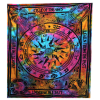 Double Cotton Bedspread Wall Hanging - Circle of Ages