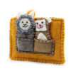 Pouch with Finger Puppets - Bear and Sheep