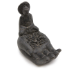 Buddah and Hand Incense Burner (black)