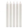 Solid Colour Dinner Candles - Rustic White - Pack of 5