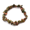 Chip stone Bracelet - Green Jasper