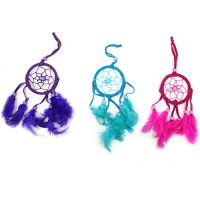Bali Dreamcatchers - Small Round - Turq, Pink, Purp