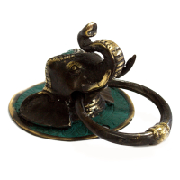 Brass Door Knocker - Elephants Head
