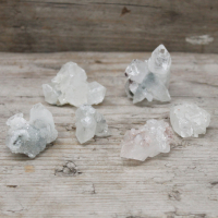 White Apophyllite Clusters 20-30mm