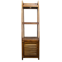 Recycled Teak-wood Open Shelf Display