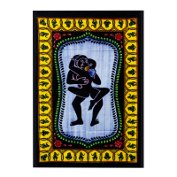 Hand brushed Cotton Wall Art - Kamasutra