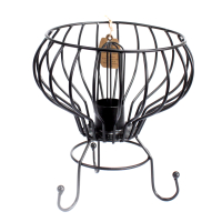 Low Salt Rock Brazier Lamp, Cable, Bulb, White Salt