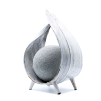 Natural Coconut Lamp - Whitewash Wrap over