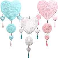Aluminium Mobile - Hearts (assorted colours)