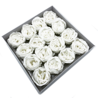 Craft Soap Flower - Ext Large Peony - White