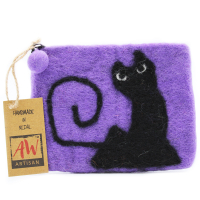 Pure Soft Jute and Cotton Mesh Bag - Black