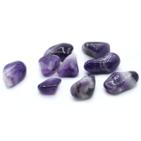 Tumble Stones - Amethyst Banded Large
