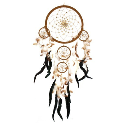 Bali Dreamcatchers - XLarge Round - Cream, Coffee, Choc