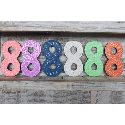 Number 8 Assorted Colours 15cm
