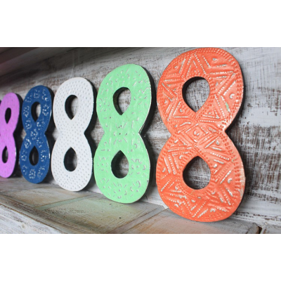Number 8 Assorted Colours 15cm