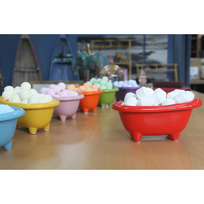 Ceramic Mini Bath - Poppy Red
