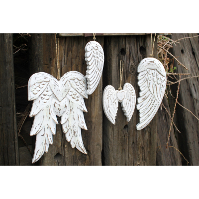 Hand Crafted Double Angel Wing - 31cm