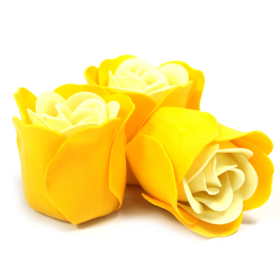 Set of 3 Soap Flower Heart Box - Spring Roses