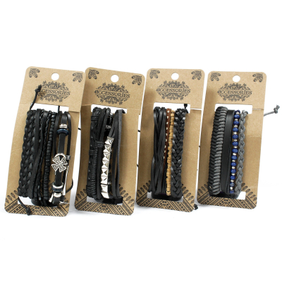 Men s Bracelet Sets - Black and Macho (asst)
