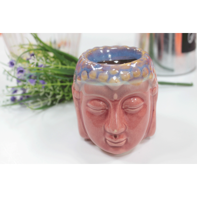 Buddha Oil Burner - Rose and Teal