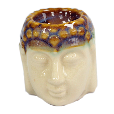 Buddha Oil Burner - Ivory and Mint