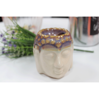 Buddha Oil Burner - Ivory and Mint