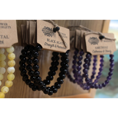 Power Bracelet - Black Agate