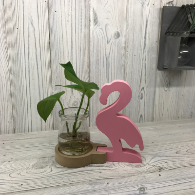 Hydroponic Home decor - Pink Flamingo Pot