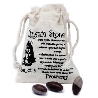 One Inch Lingam - 3 Stones