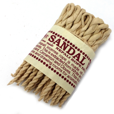 Pure Herbs Sandalwood and Spice Rope Incense