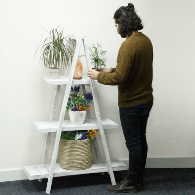 Folding A Frame Display - Whitewash