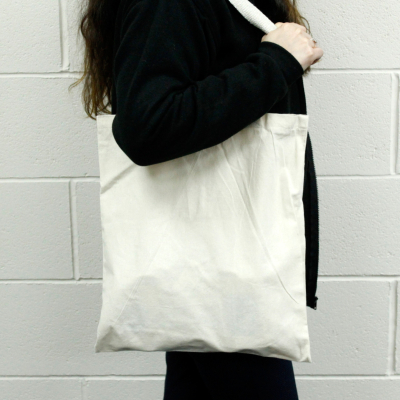 Large Natural Cotton Bag 38x42cm 6oz