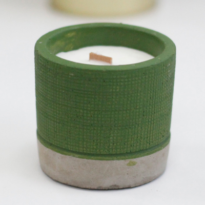 Pot Candle Green Candle Sea Moss and Herbs