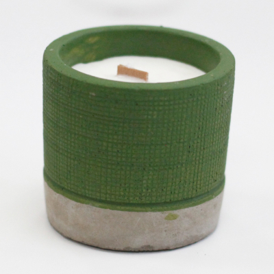 Pot Candle Green Candle Sea Moss and Herbs