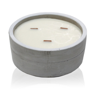 Large Round Candle Patchouli and Dark Amber