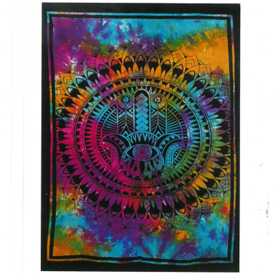 Cotton Wall Art - Hamsa Hand