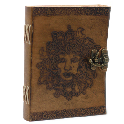 Leather Greenman Notebook (6x8 )