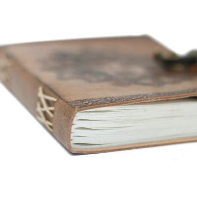 Leather Greenman Notebook (6x8 )