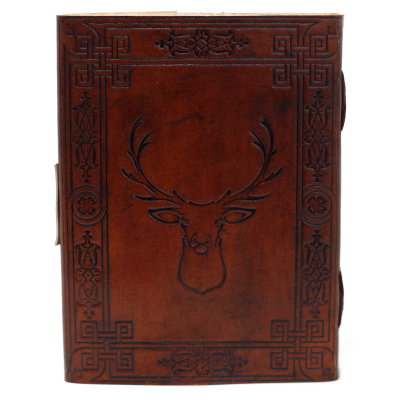 Leather Stag Notebook (6x8 )