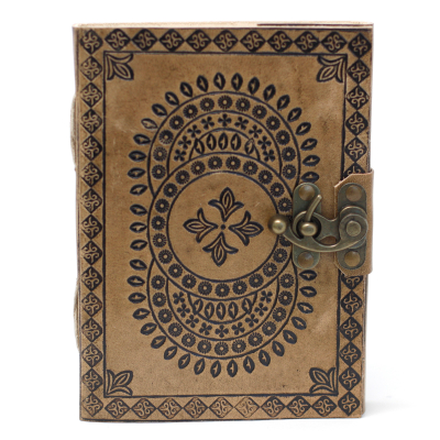 Leather Blue Mandala Notebook (7x5 )