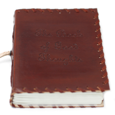 Leather Book of Thoughts with Wrap Notebook (6x4 )