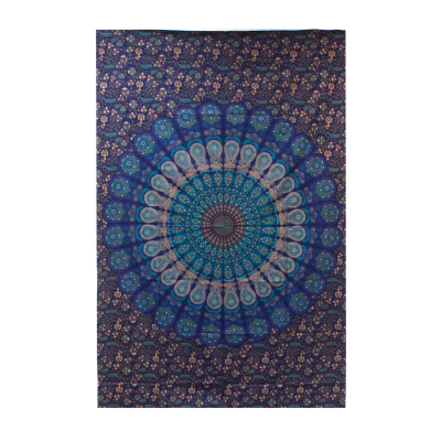 Single Cotton Bedspread Wall Hanging - Classic Mandala
