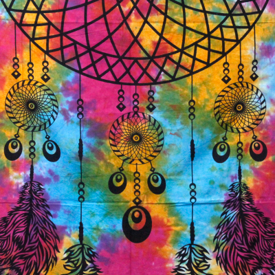 Single Cotton Bedspread Wall Hanging - Dreamcatcher