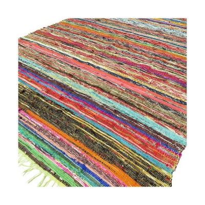 151 x 90cm Luxury Rag Rug - Green