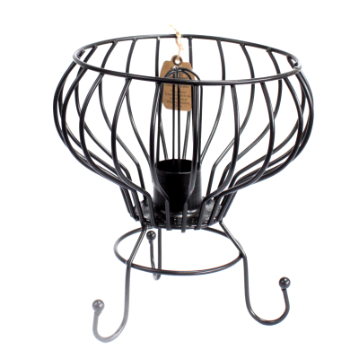 Low Salt Rock Brazier Lamp, Cable, Bulb, White Salt