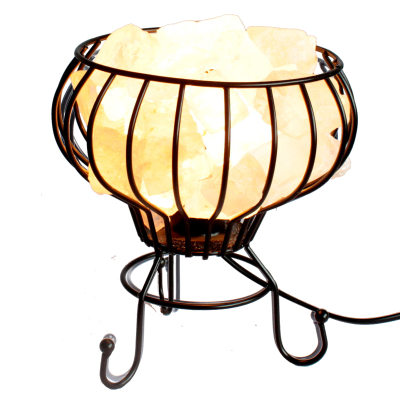 Low Salt Rock Brazier, White Salt Chunks, Cable and Bulb