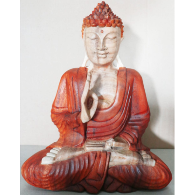 Hand Carved Buddha Statue - 30cm Teaching Transmission